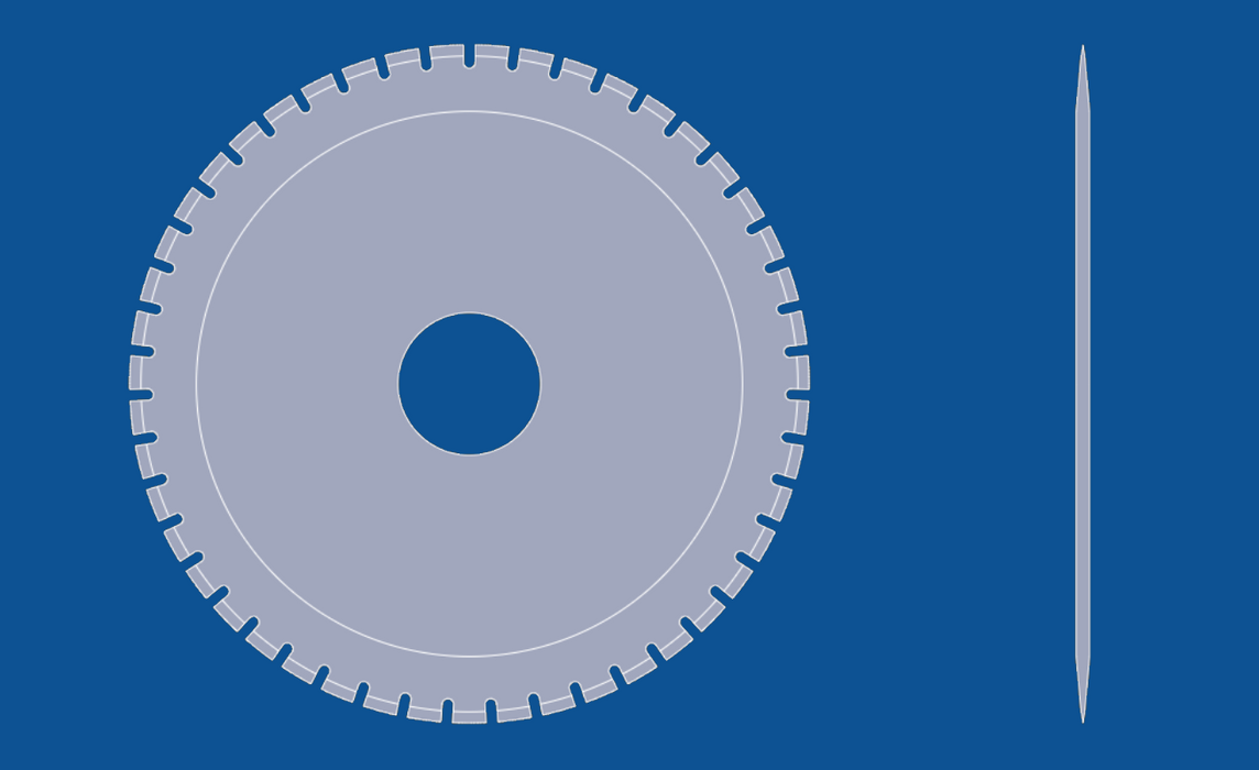 3" Diameter U-type perforatie cirkelblad, onderdeelnummer 90063