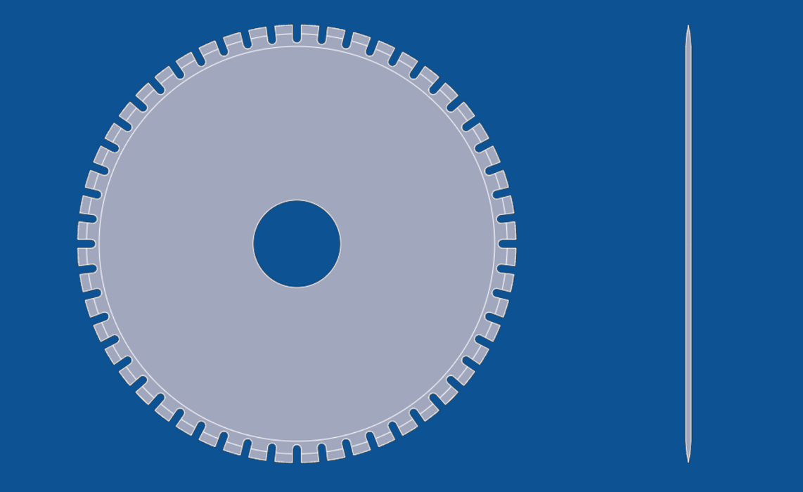 5" Diameter U-type perforatie cirkelblad, onderdeelnummer 90064