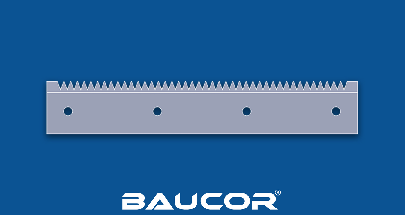 Straight industrial cutting blades